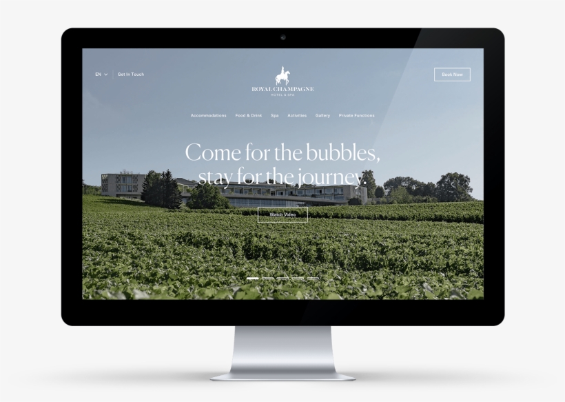 The Website Was Supported By A Tailored Digital Marketing - Royal Champagne Hotel Reims, transparent png #8591871