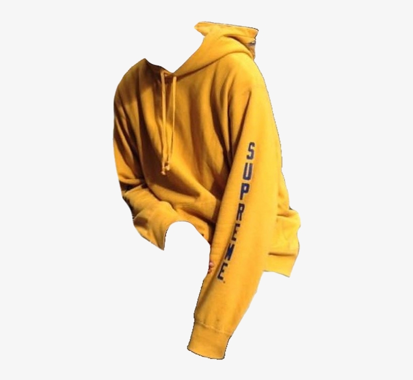 aesthetic yellow hoodie