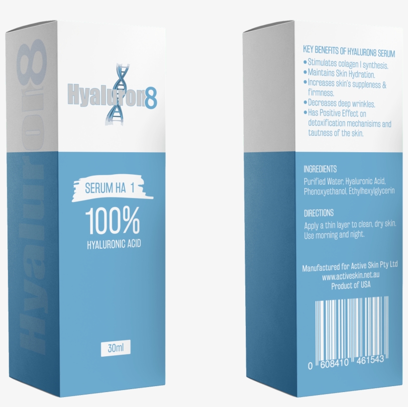 Hyaluronic Acid Serum 100% Concentration - Graphic Design, transparent png #8592327