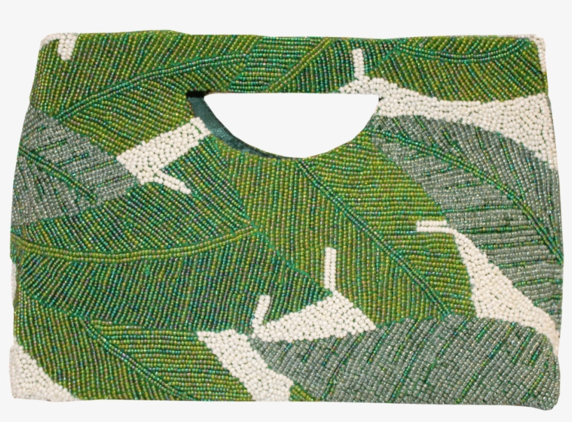 Beaded Palm Frond Tote - Board Short, transparent png #8592719