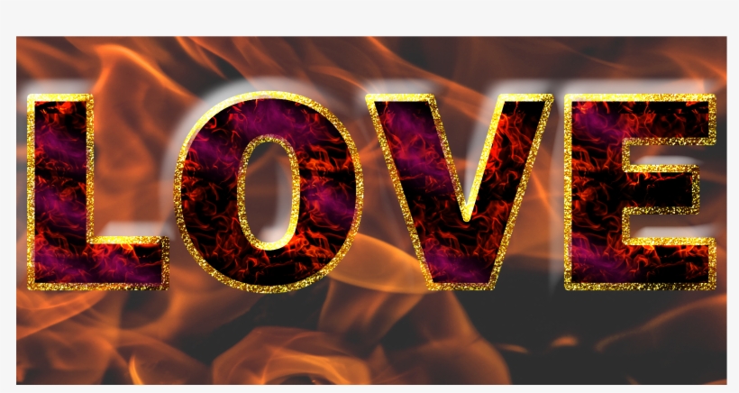 Love Word Art - Graphic Design, transparent png #8593386