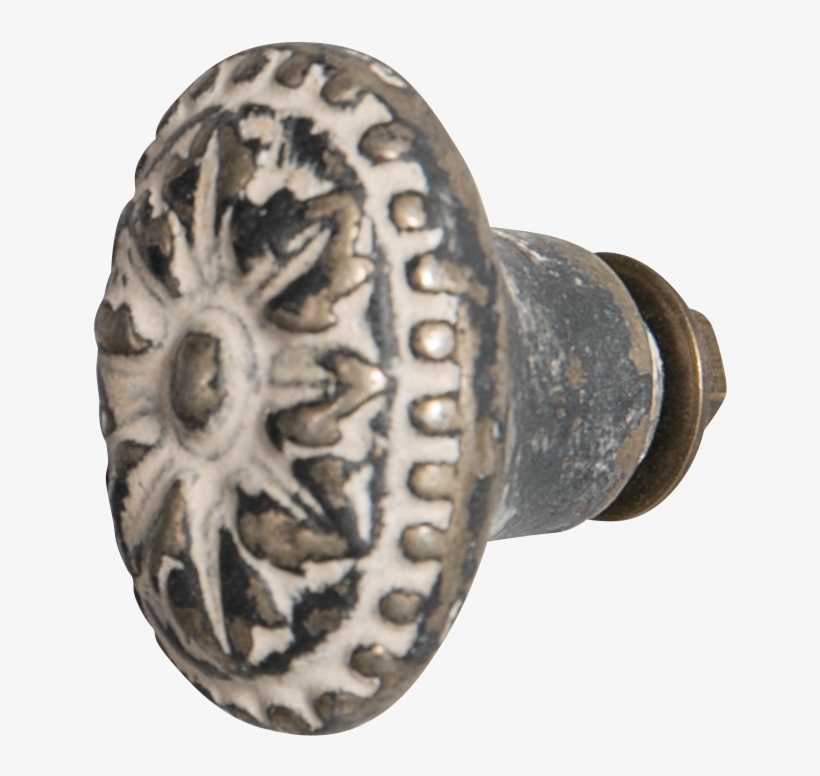 Antique Metal Door Knob - Artifact, transparent png #8593394