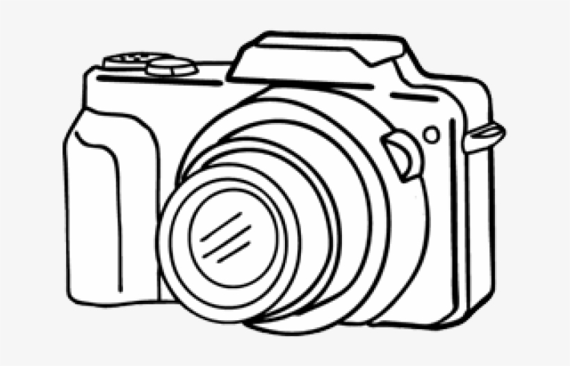 Drawn Camera Easy Draw - Easy Canon Camera Drawing, transparent png #8593436