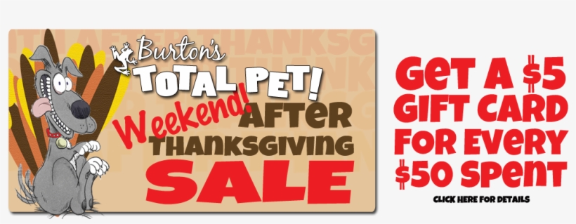 Total Pet After Thanksgiving Sale - Poster, transparent png #8594008