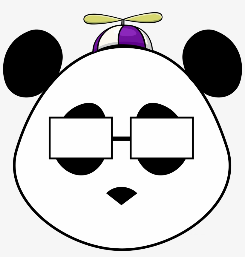 Smart Panda Propeller Hat, transparent png #8594207