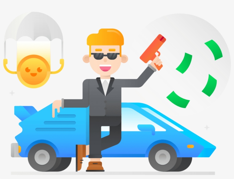 Easy Money - Illustration, transparent png #8594409