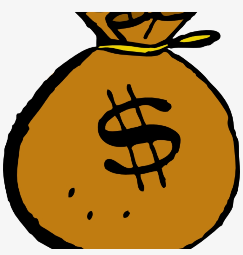 Sack Of Money Clipart Sack Of Money Clipart Brown Bag - Cash Bag Clip Art, transparent png #8594668