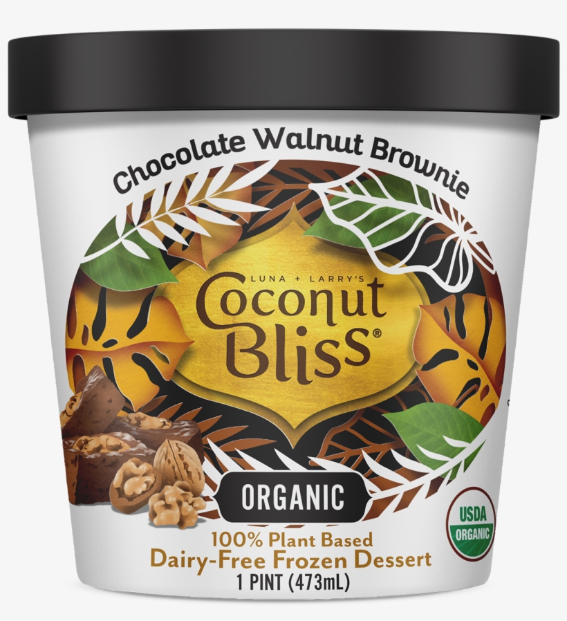 Chocolate Walnut Brownie - Ice Cream, transparent png #8595368