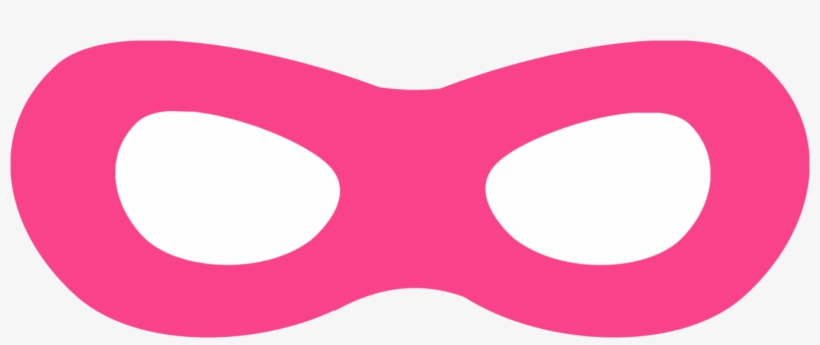 Superhero Mask Free Printable Pink - Pink Superhero Mask Template, transparent png #8595714