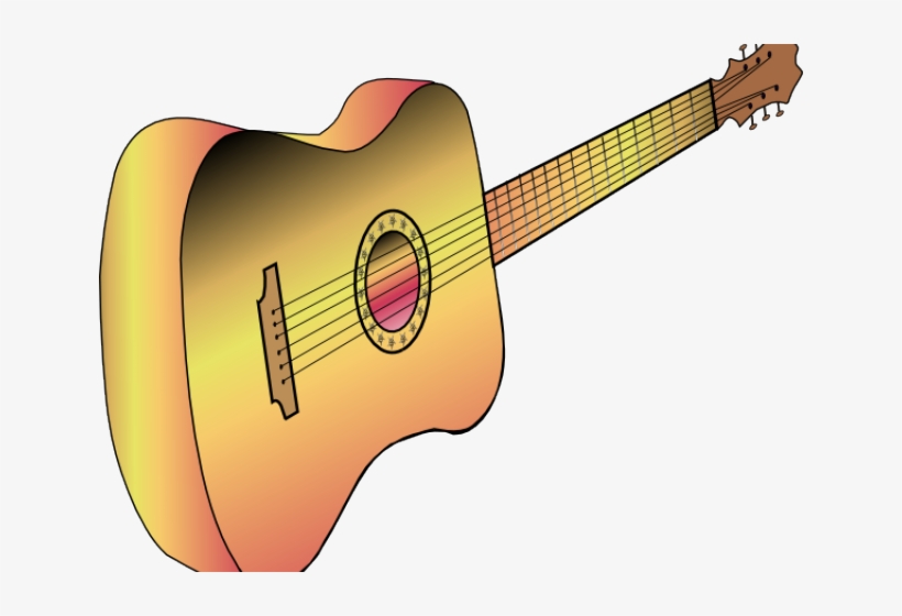 Vector Swirl Clipart Guitar - Guitar Clip Art, transparent png #8596000