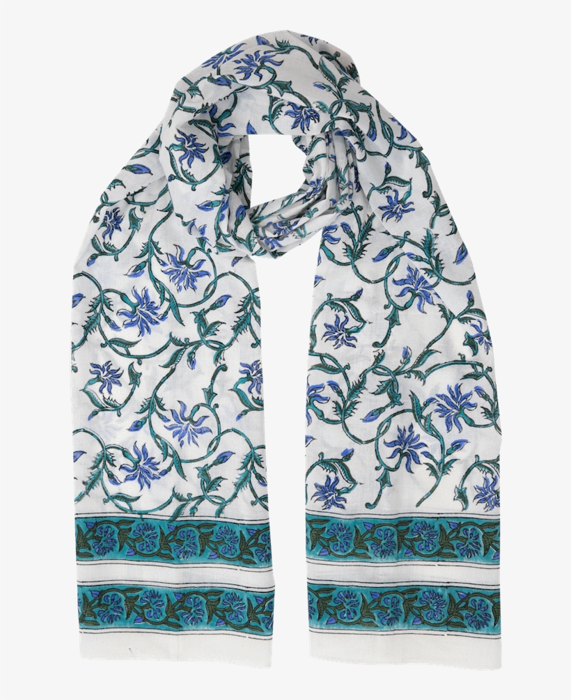 Vintage Floral Scarf-passion Lilie - Stole, transparent png #8596735