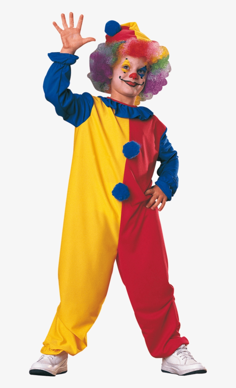 Child Simple Clown Costume - Carnival Costume For Boys, transparent png #8596779