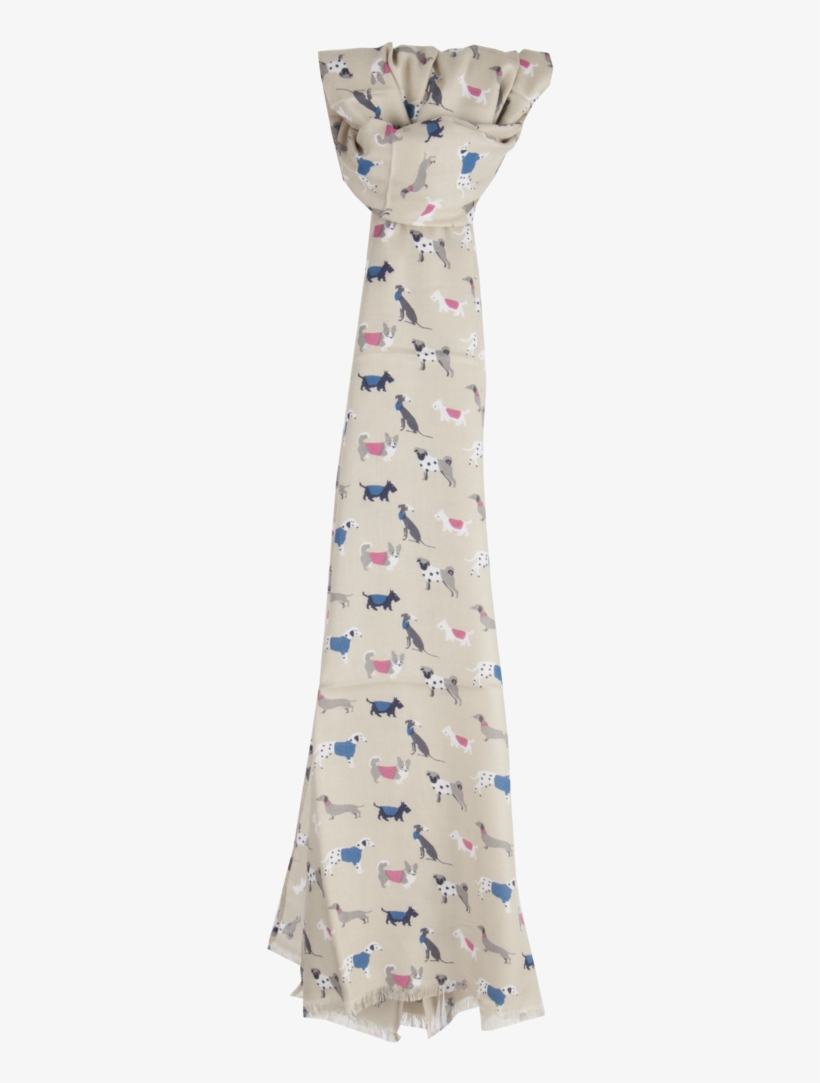 Stone Dog Print Scarf - Squirrel, transparent png #8596830