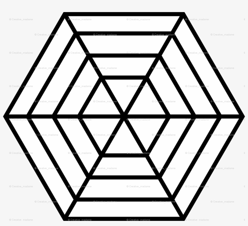 Hexagonal Cobwebs Initial Design Wallpaper - Spider Web Line, transparent png #8597158