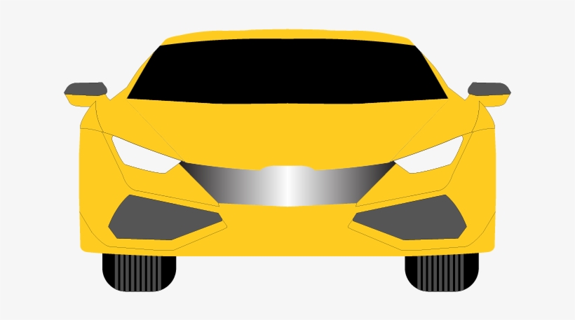 Yellow Car Vector - Supercar, transparent png #8597562