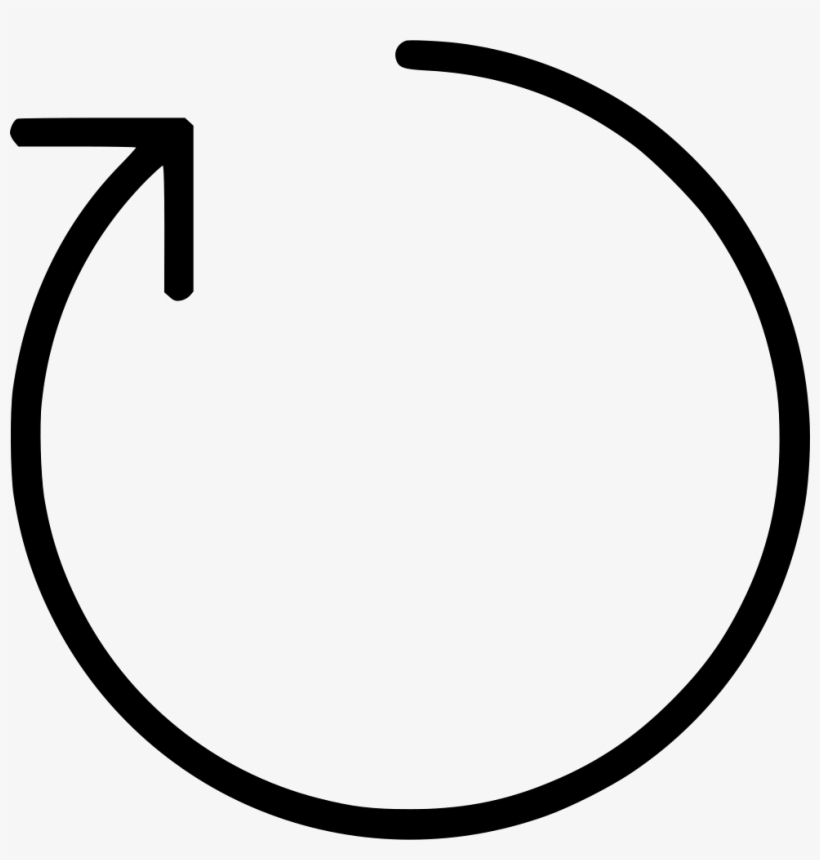 Rotate Clockwise Arrow Circle Comments - Circle, transparent png #8597640