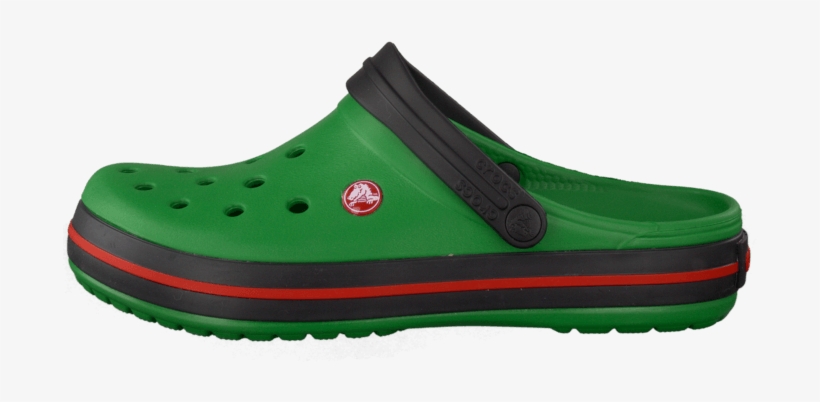 green and black crocs