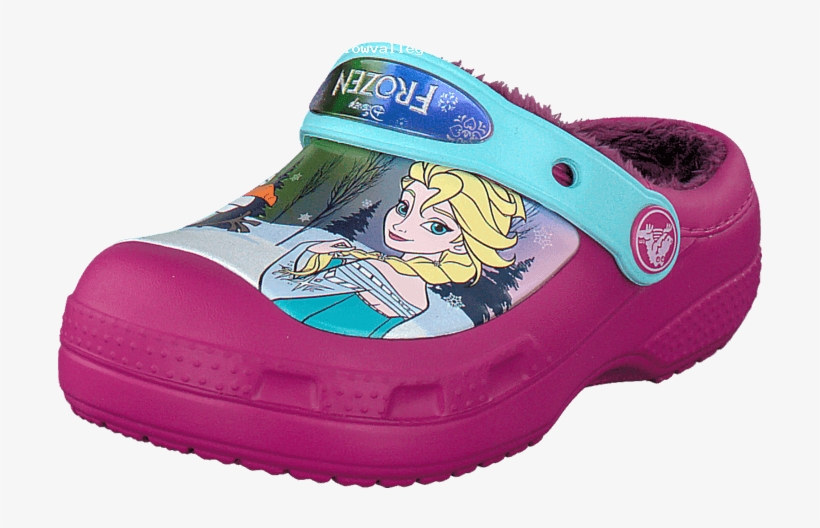 Crocs Children Cc Frozen Lined Clog Berry Children-etprt - Walking Shoe, transparent png #8598620