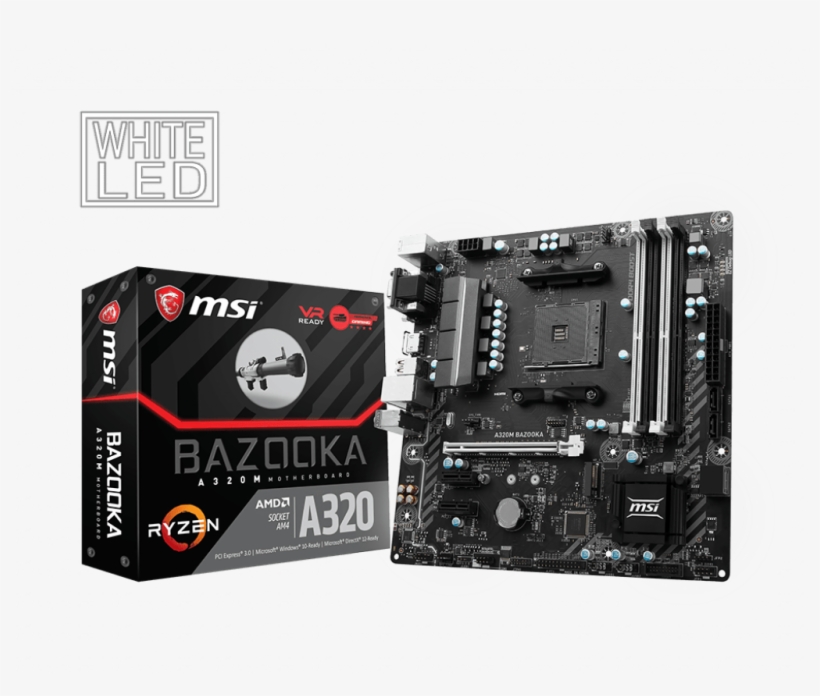 Amd A320 Motherboards A320m Bazooka - Motherboard Msi B350m Bazooka, transparent png #8598652