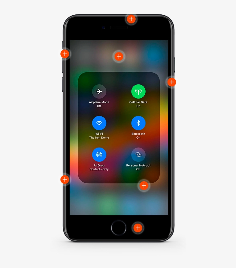Option item. Прозрачный смартфон с RGB.