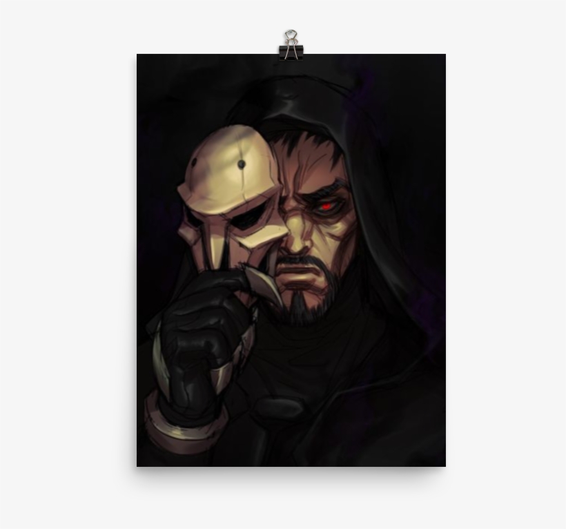 Reaper Half Mask - Overwatch Reaper Mask Off, transparent png #8598957
