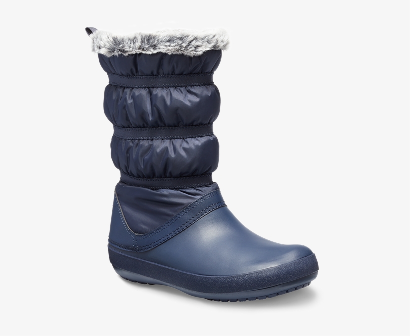 Crocs 205314-410 - Crocs Crocband Women's Winter Boot, transparent png #8599170