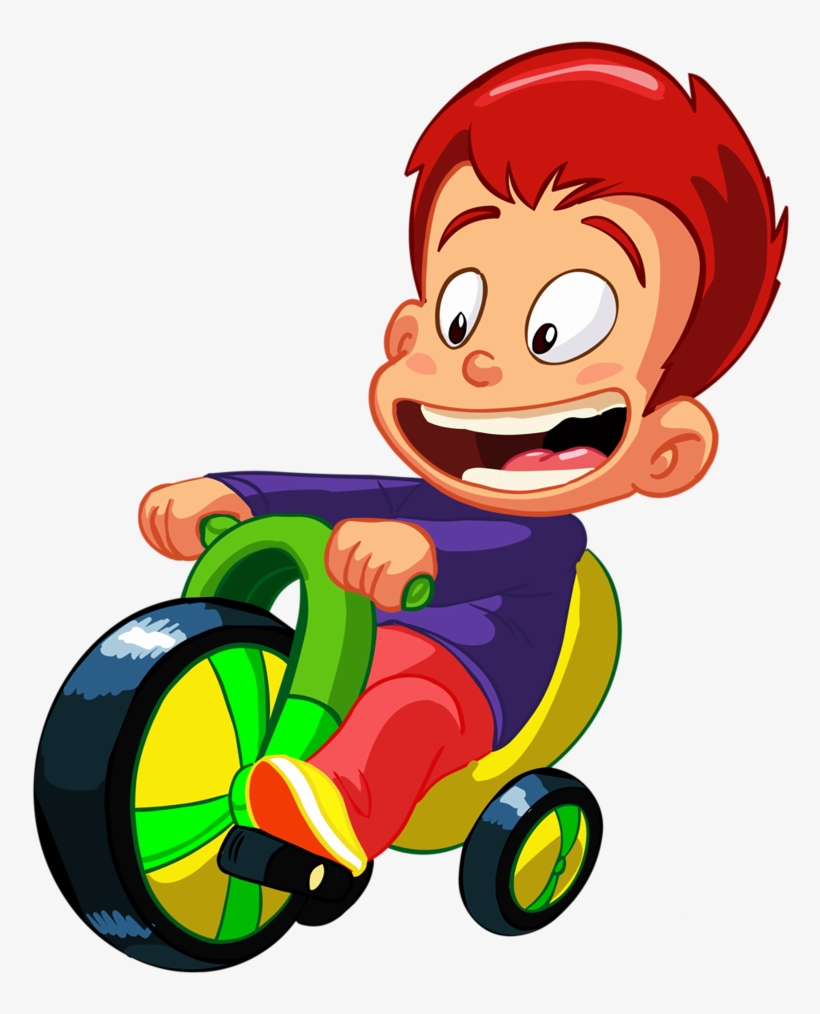 Parks & Recreation Parks And Recreation, Kids Boys, - Boy Bicycle Cartoon Png, transparent png #8599337