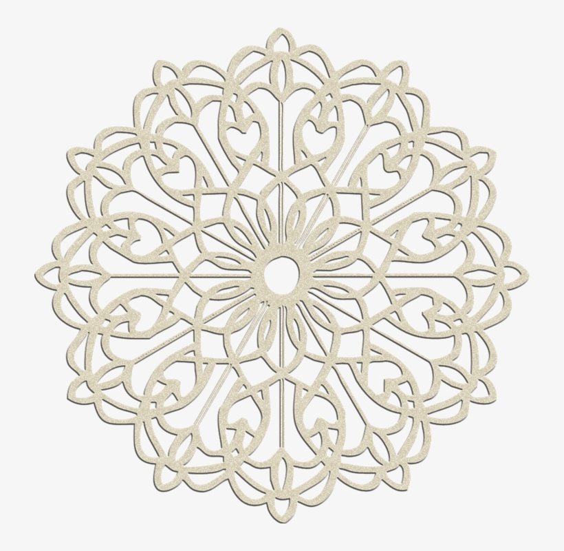 Illustration Gratuite Scrapbooking Rosette Fleur Scrapbook - White Flower Ornament Png, transparent png #8599845