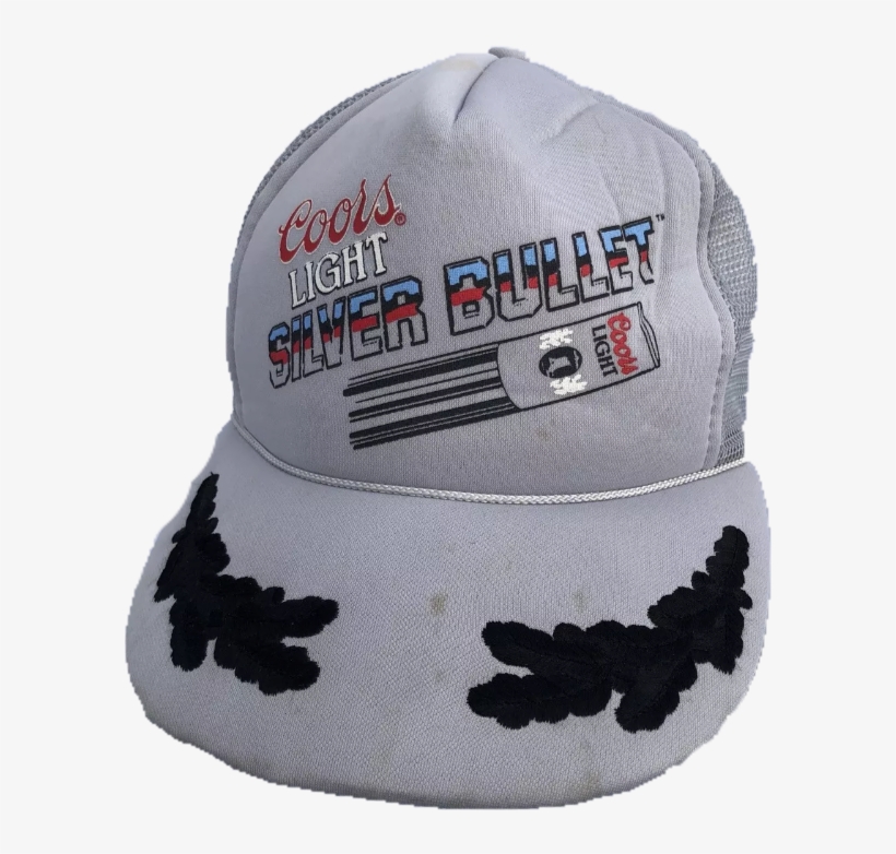 Coors Light Silver Bullet Vintage Mesh Trucker Snapback - Silver Bullet, transparent png #860079