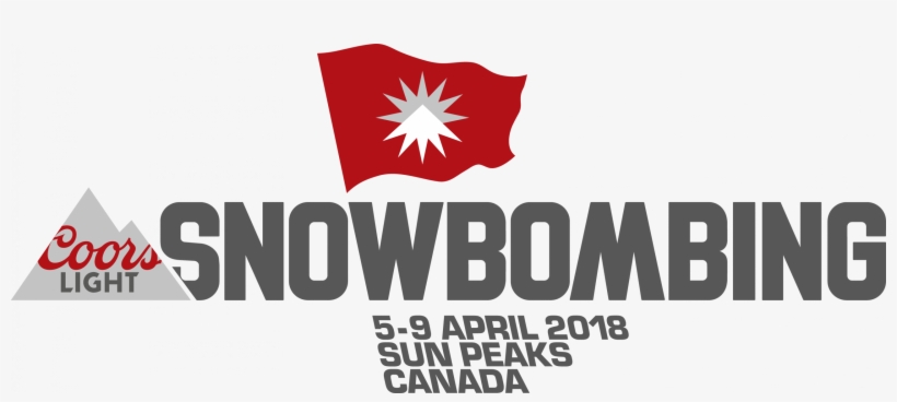 B100 Presents Snowbombs Away - Coors Light Pint Glass Clear, transparent png #860162