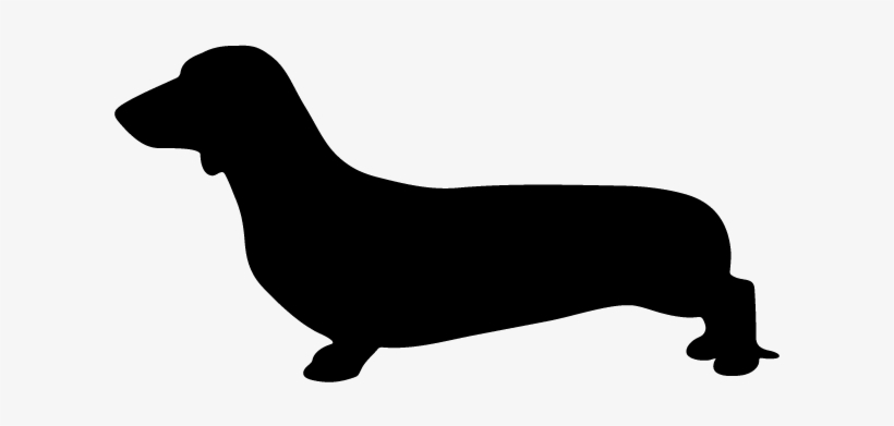 Dachshund Silhouette Png - Weiner Dog Silhouette, transparent png #860369