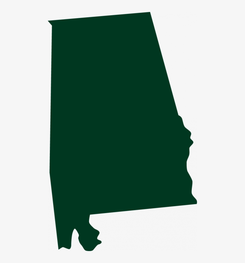 Alabama Clip Art Football - Green State Of Alabama, transparent png #860458