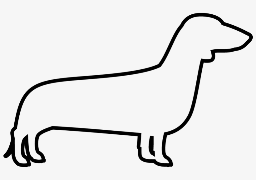 Dachshund Rubber Stamp - Dog, transparent png #860647