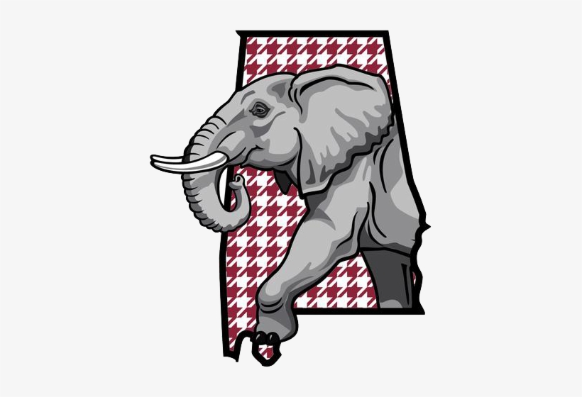 Asian Elephant Clipart Alabama Elephant - Alabama Elephant, transparent png #860903