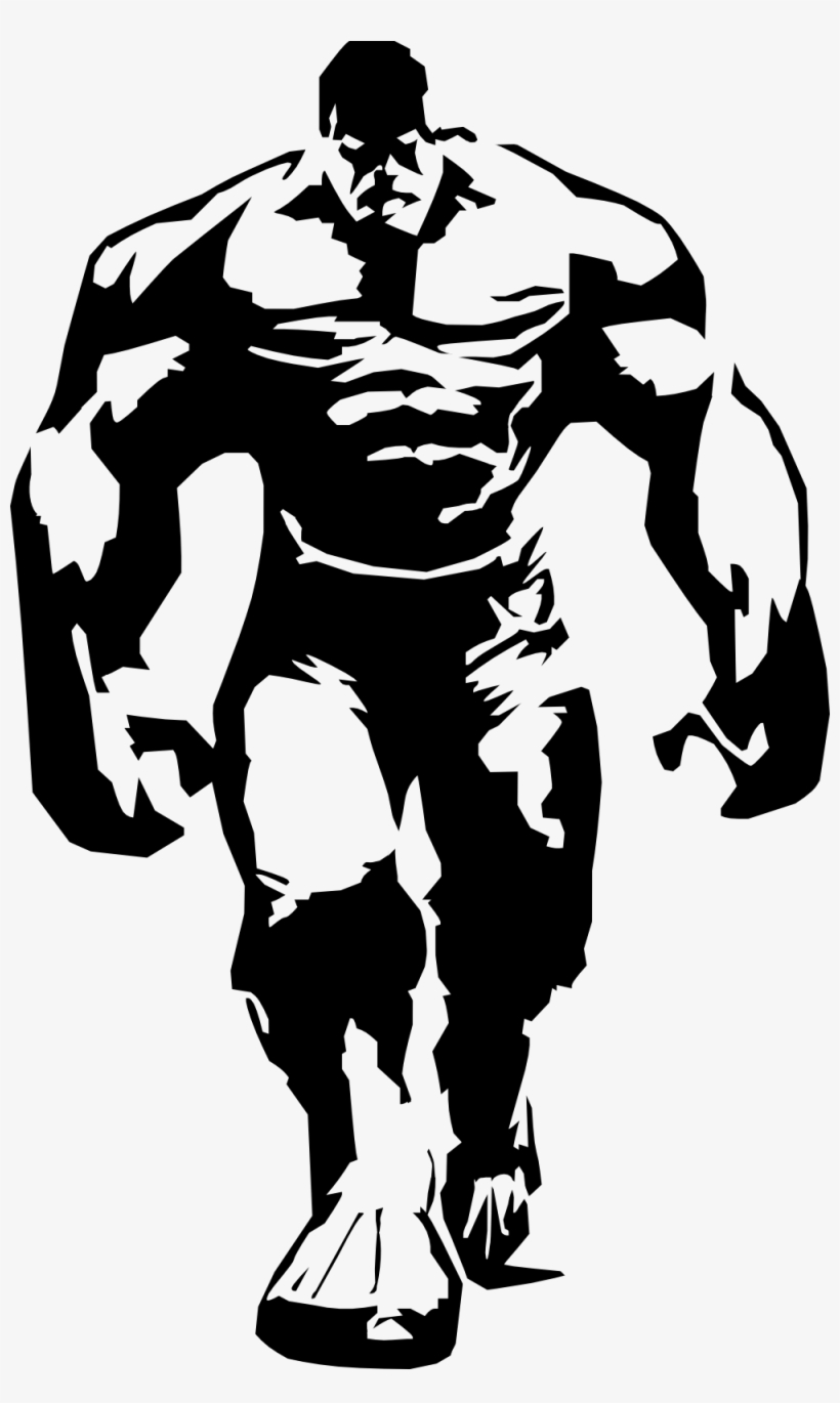 Clipart Face Incredible Hulk - Hulk Stencil, transparent png #860932