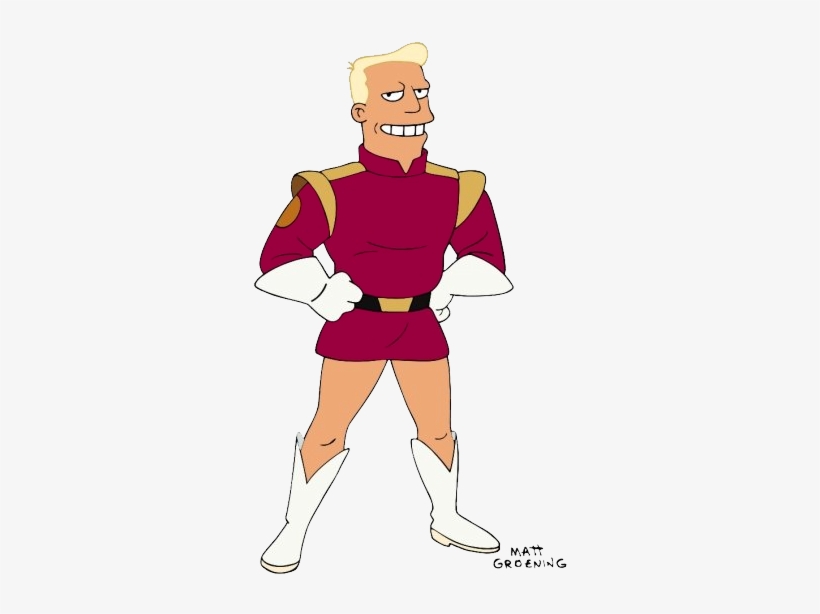 Also Known For Annoying "hot Alien Babes" - Sitcom Futurama Captain Zapp Brannigan Red Uniform, transparent png #860972