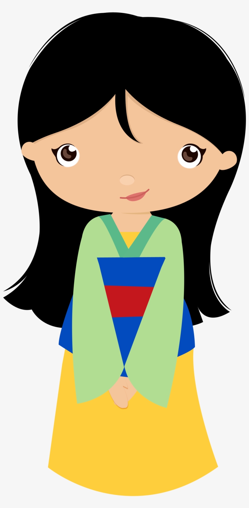 E Pocahontas Cat Traditional Princess Png Minus - Mulan Clipart, transparent png #860990