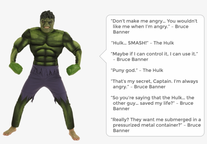 Hulk Quotes - Hulk, transparent png #860994