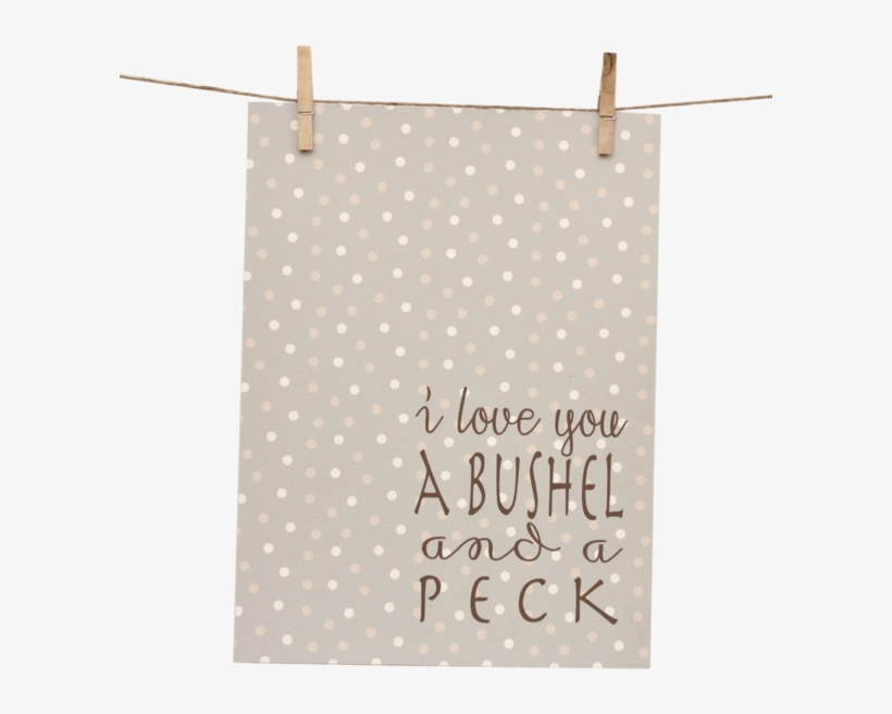 Com Whimsical Sentiments Become Chic Wall Art With - Bushel And A Peck Polka Dots Hand Towel, transparent png #861019