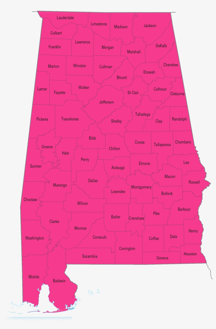 Alabama - Alabama Map Vector, transparent png #861082
