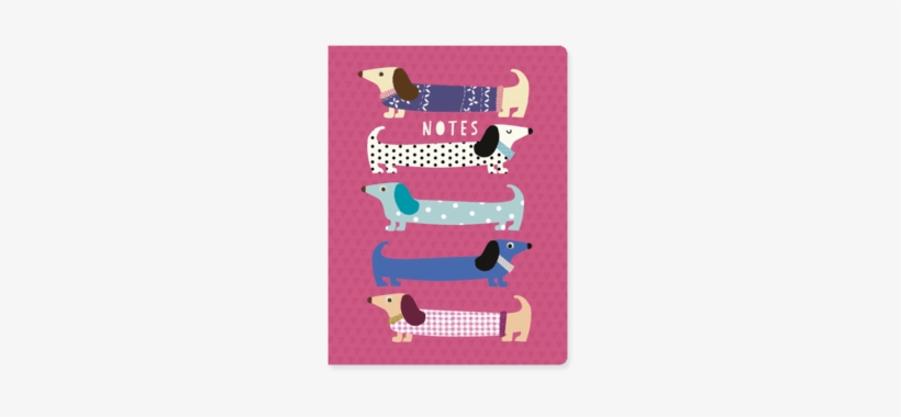 Sausage Dog Selection Chunky A6 Notebook - Go Stationery Sausage Dog A6 Spiral Notebook, transparent png #861352
