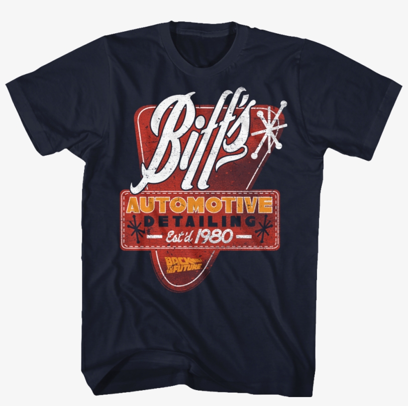 Biff's Automotive Detailing Back To The Future T-shirt - Misfits Shirt, transparent png #862058