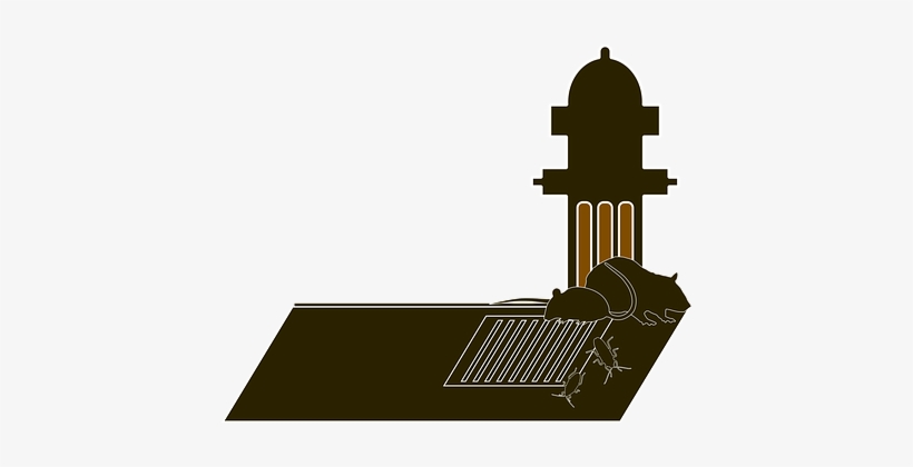 Sewer Critter Rat Plague Cockroach Fire Hy - Illustration, transparent png #862696