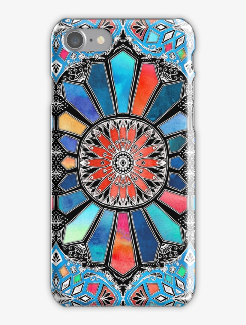 Iridescent Watercolor Brights On Black Iphone 7 Snap - Official Micklyn Le Feuvre Patterns 3 Iridescent Watercolour, transparent png #863136