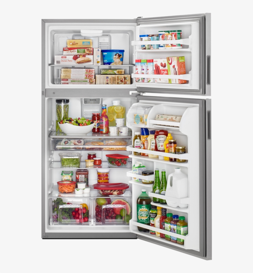 Top-freezer - Maytag 18 Cu. Ft. Top Freezer-refrigerator – Mrt311fffh, transparent png #863562