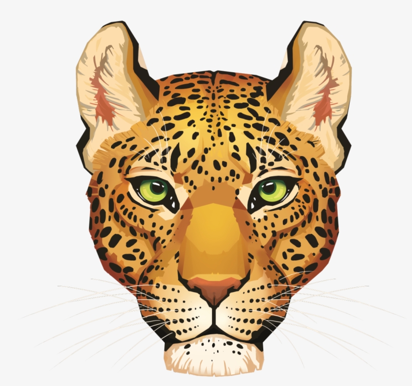 Transparent Tiger Head Tumblr - Leopard Png Images Face, transparent png #863662