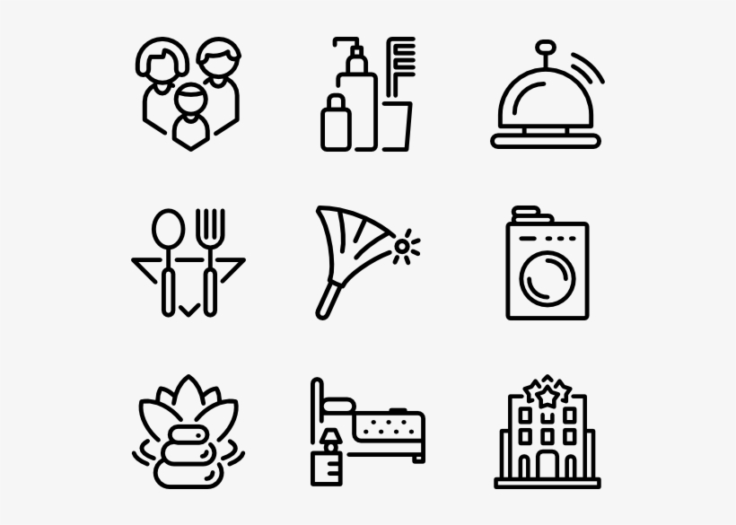 Hotel Line Craft - Free Hotel Line Icons, transparent png #863842