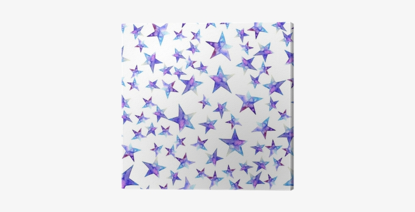 Seamless Pattern Of Colorful Watercolor Star Icon - Window Blind, transparent png #864285