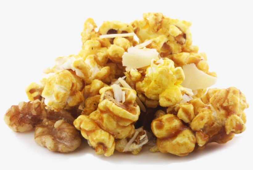 Walnuts And Almonds Caramel Popcorn - Caramel Popcorn Png, transparent png #864350