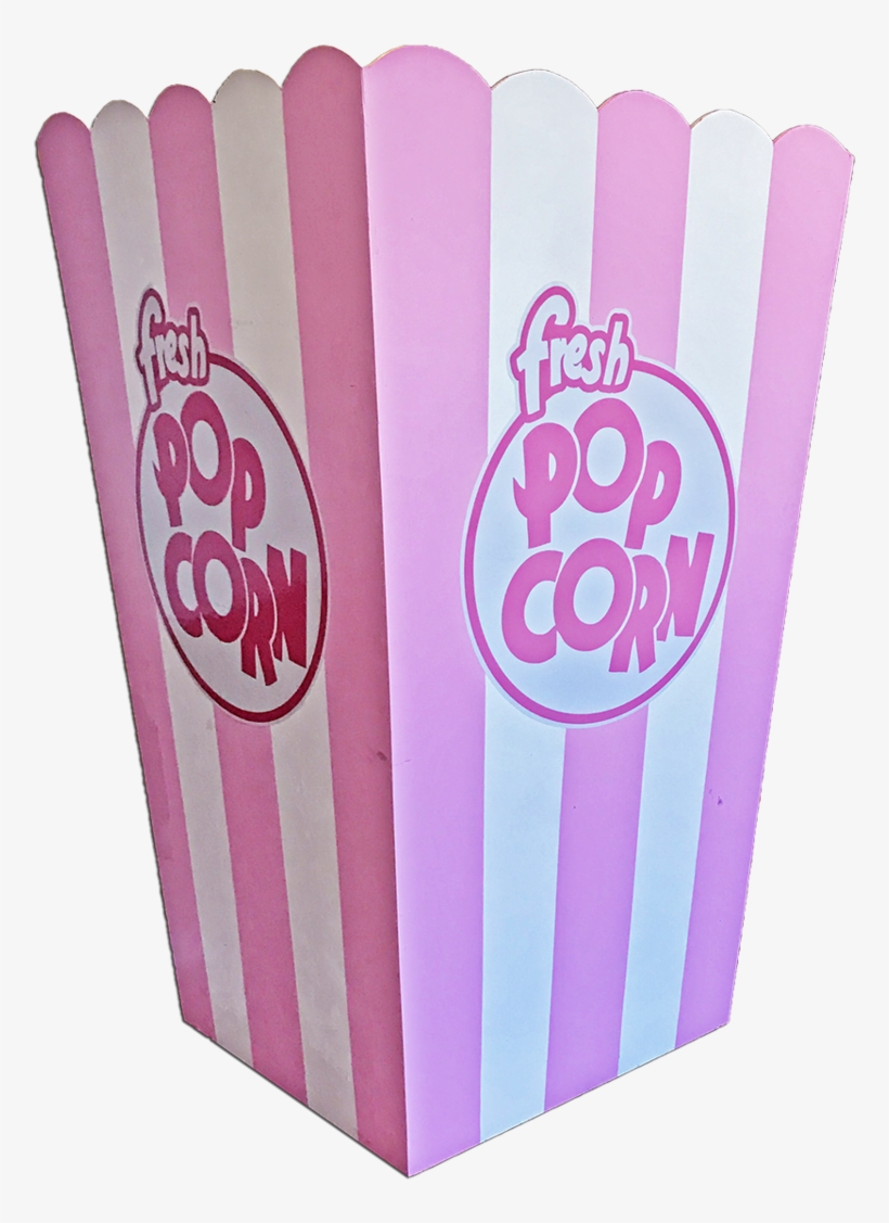 Pink Popcorn Box - Popcorn, transparent png #864506